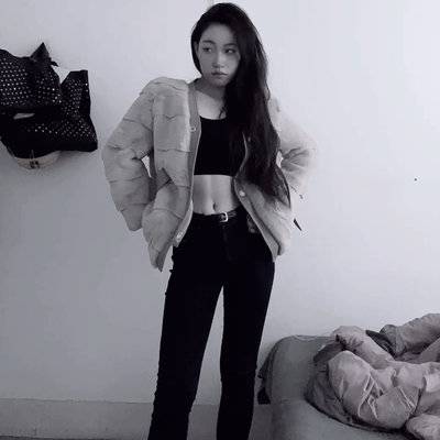 黑白模特