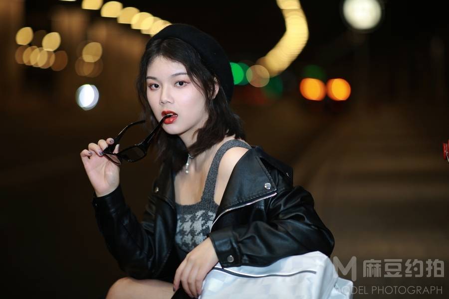 夜景模特