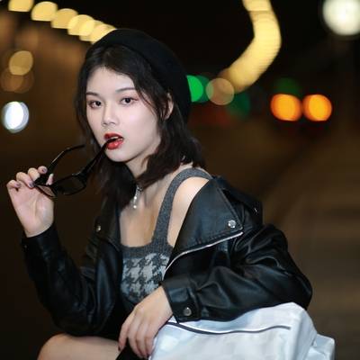 夜景模特