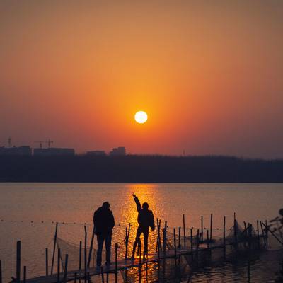 夜景模特