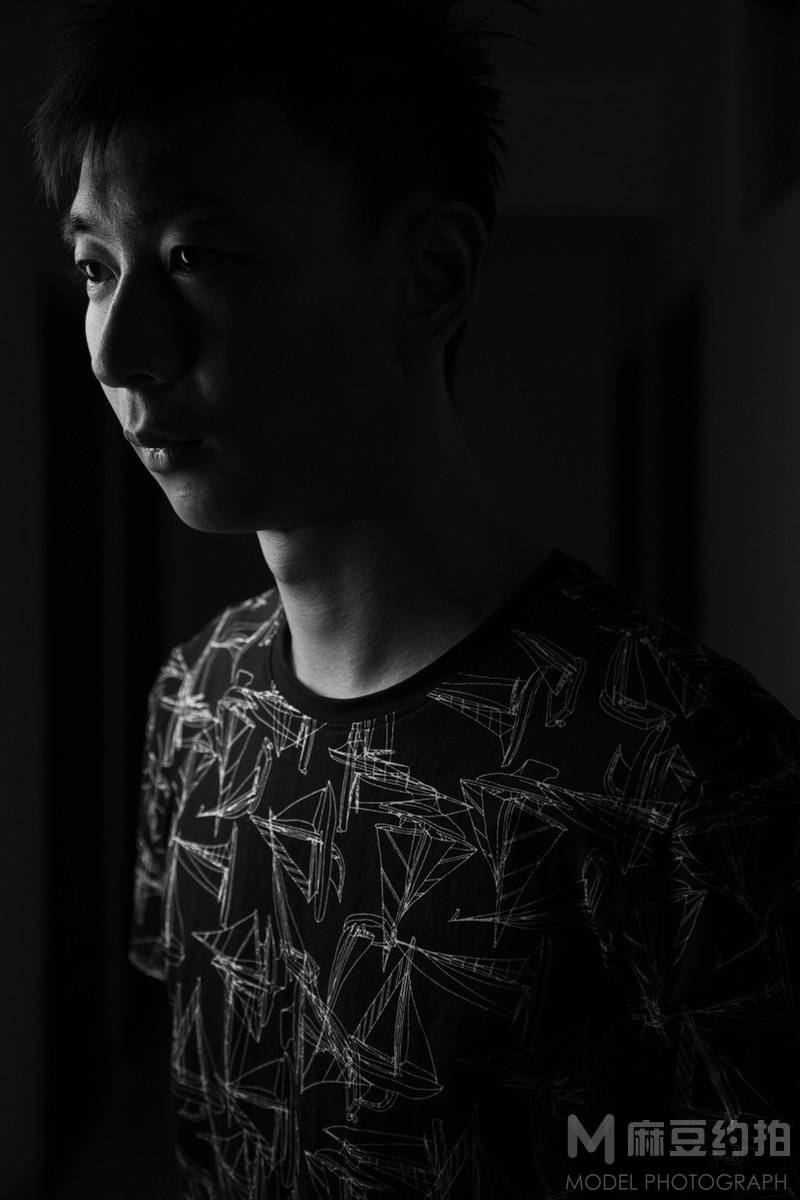 黑白模特