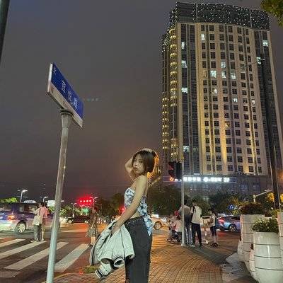 夜景模特