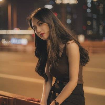 夜景模特