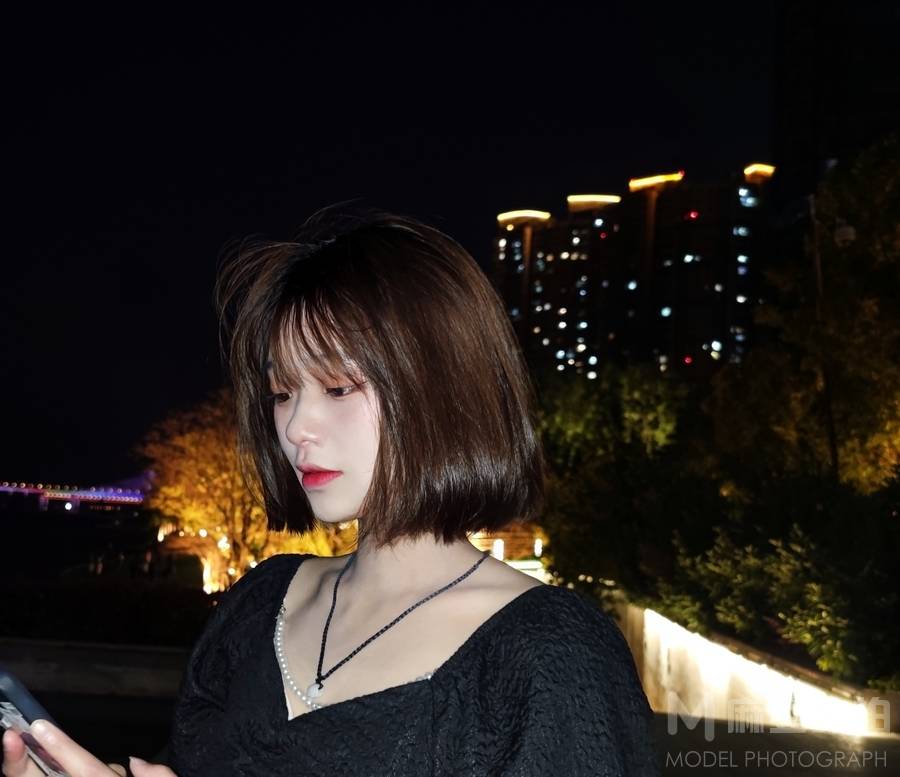 夜景模特