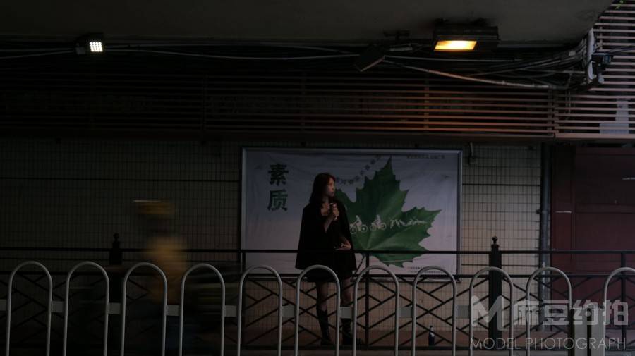 夜景模特