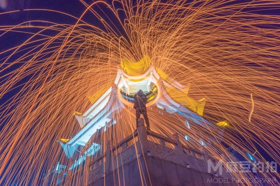 夜景模特