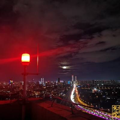 夜景模特