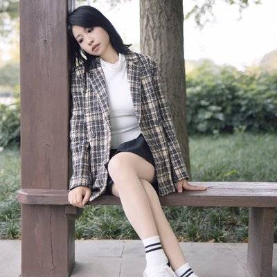 黑白模特
