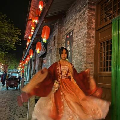 夜景模特