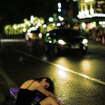 夜景模特