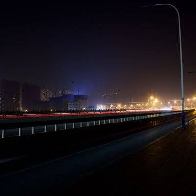 夜景模特