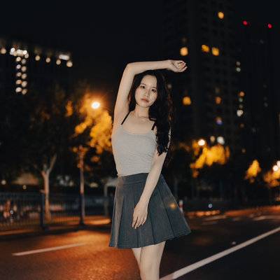 夜景模特