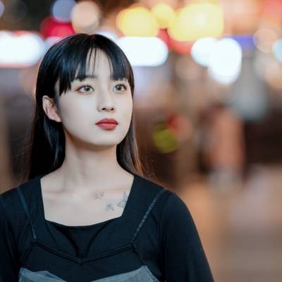 夜景模特