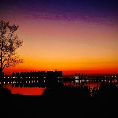 夜景模特