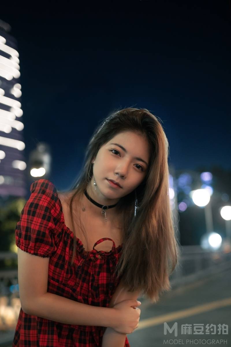 夜景模特