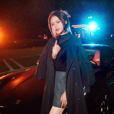 夜景模特