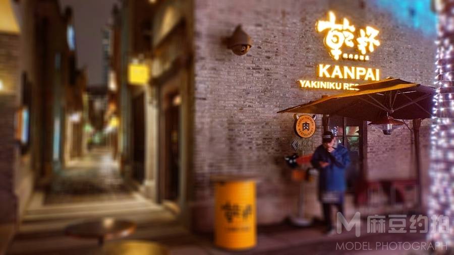 夜景模特