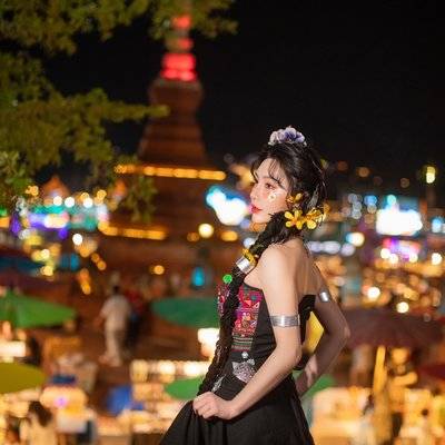 夜景模特