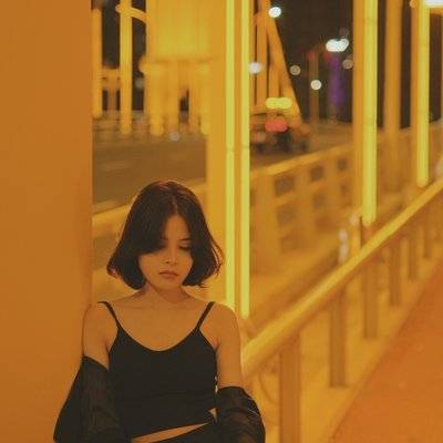 夜景模特