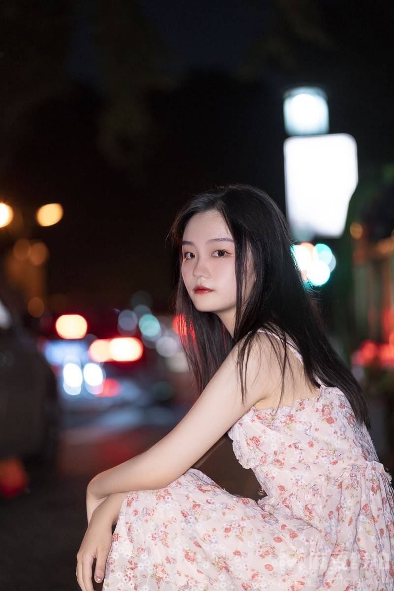 夜景模特