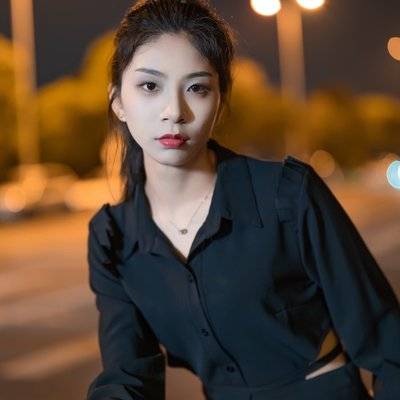 夜景模特