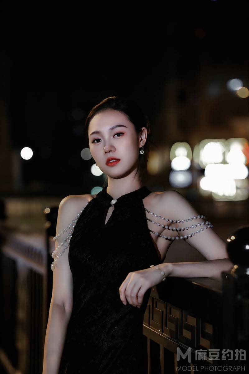 夜景模特