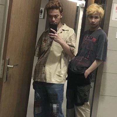 黑白模特