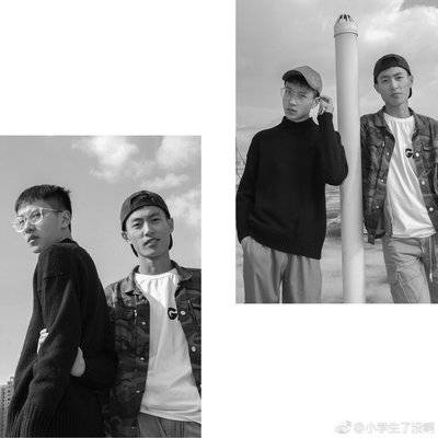 黑白模特