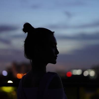 夜景模特