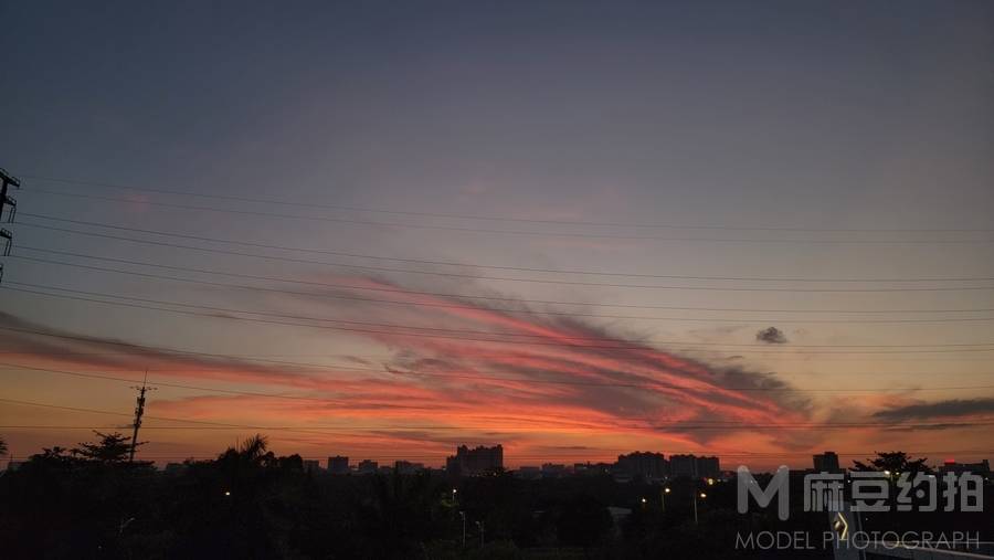 夜景模特