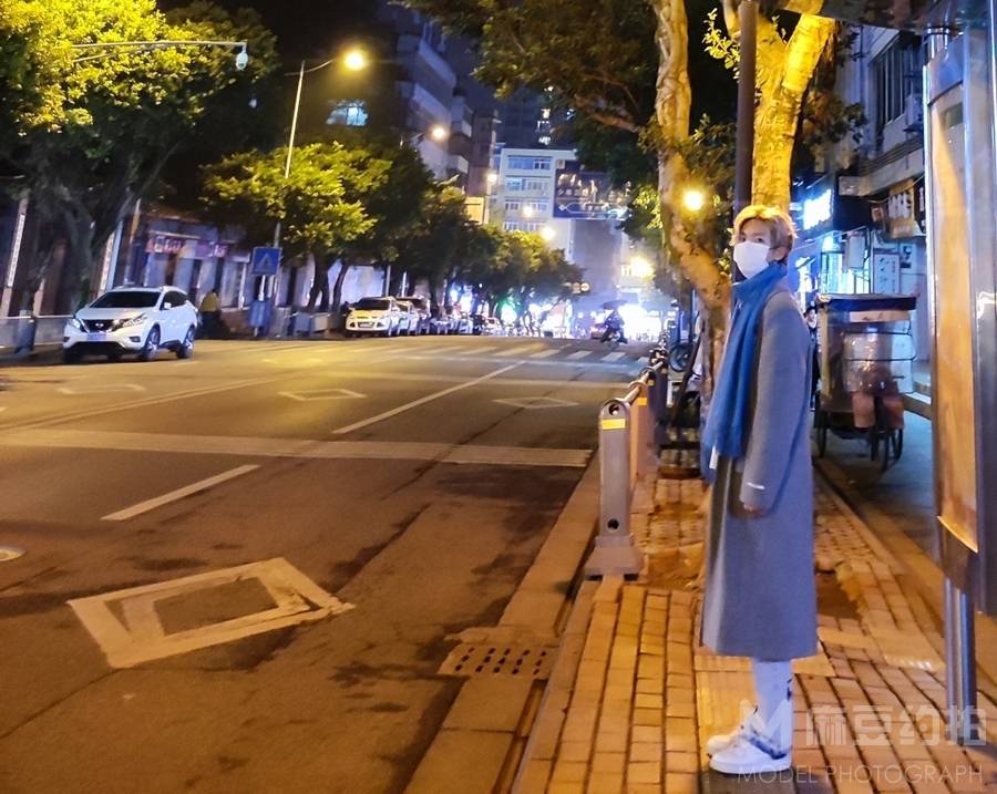 夜景模特