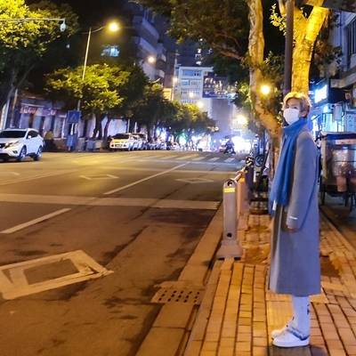 夜景模特