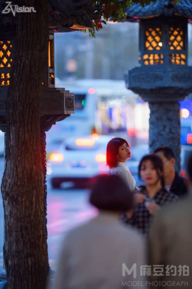 夜景模特