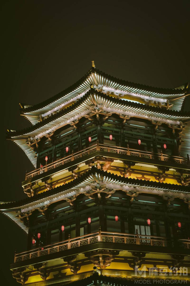 夜景模特