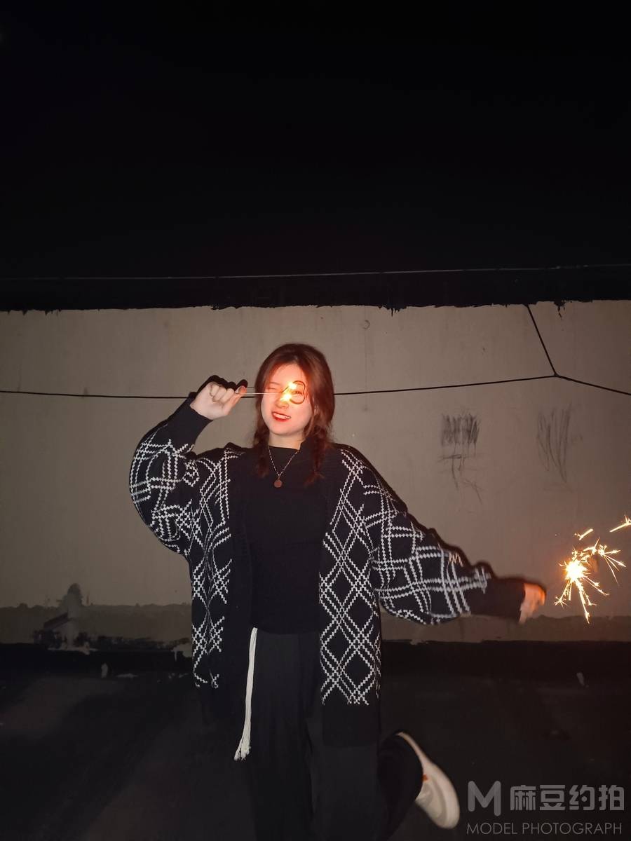 夜景模特