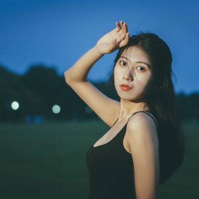 夜景模特