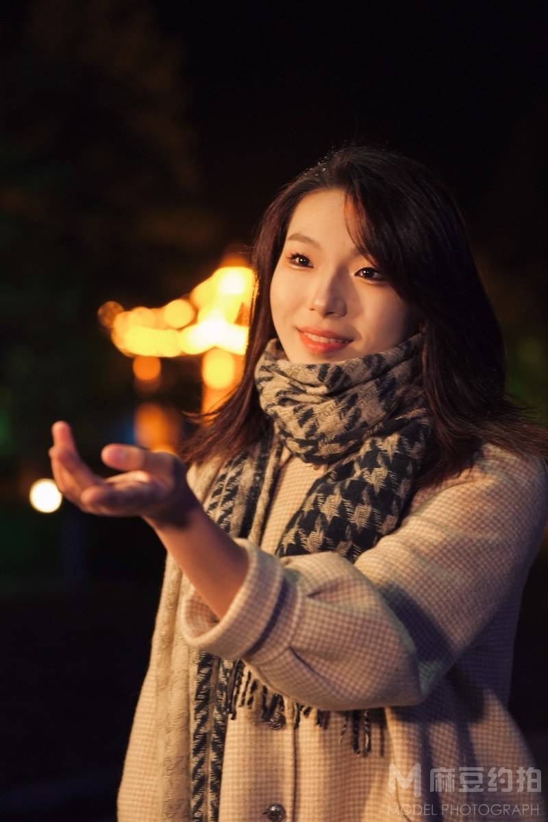 夜景模特