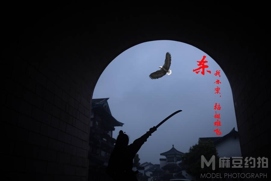 黑白模特