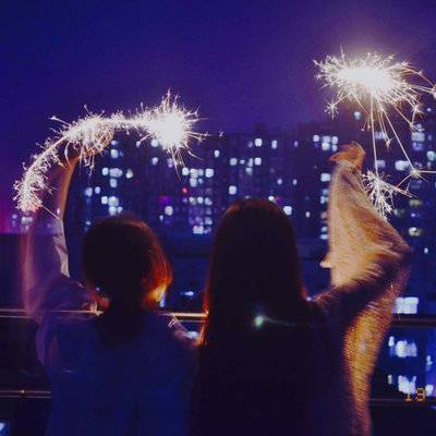 夜景模特