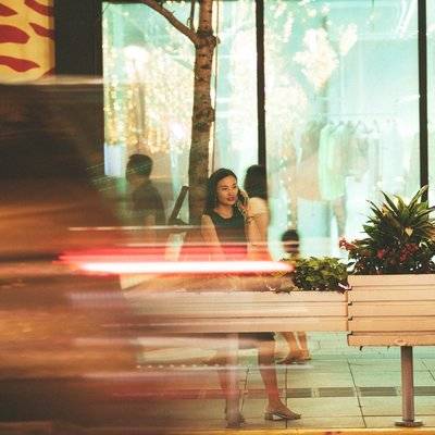 夜景模特