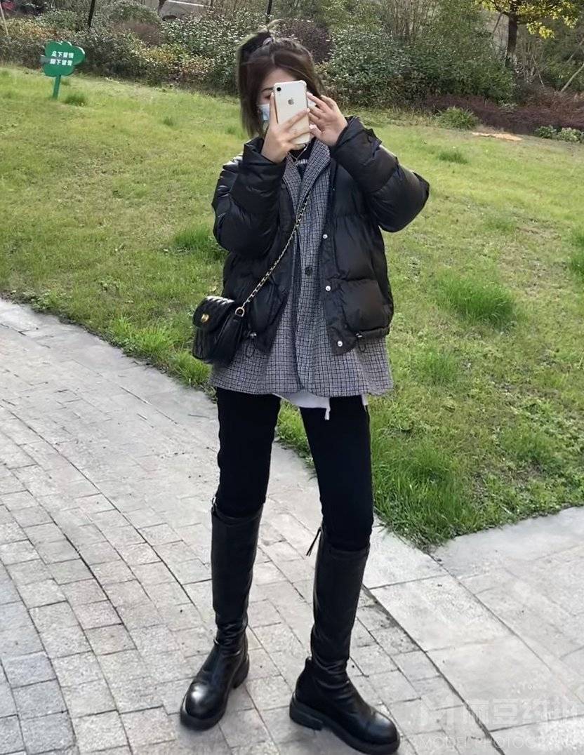 黑白模特