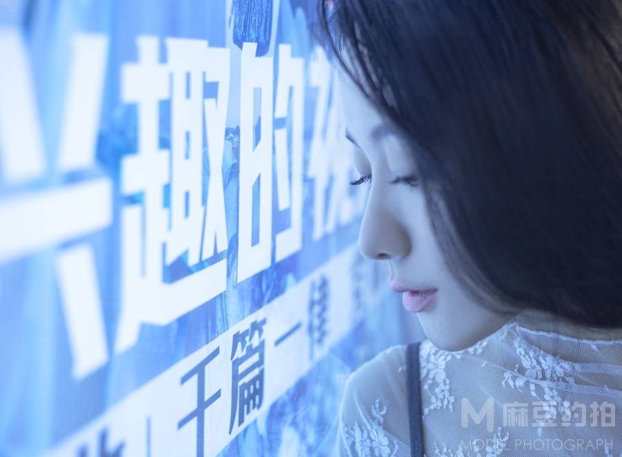 夜景模特