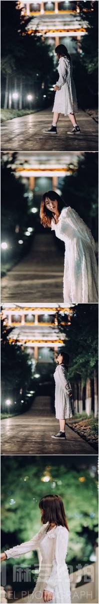 夜景模特