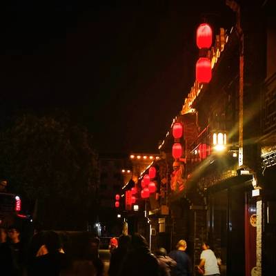 夜景模特