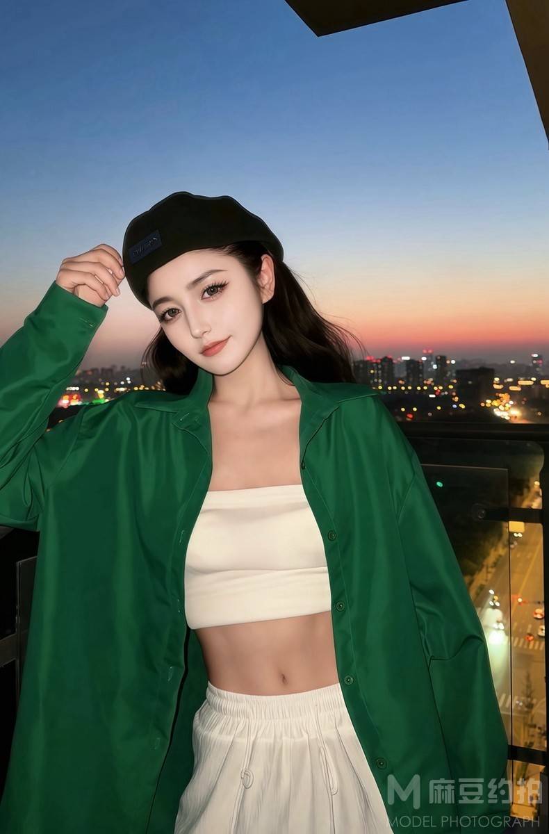 夜景模特