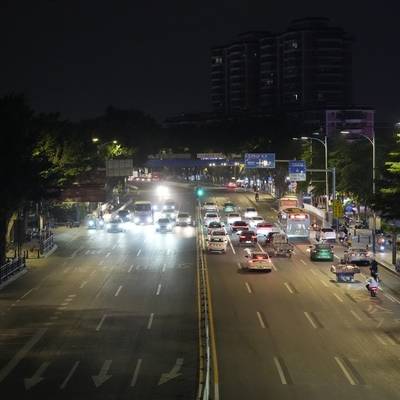 夜景模特