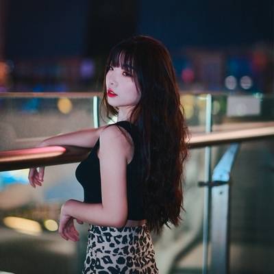 夜景模特