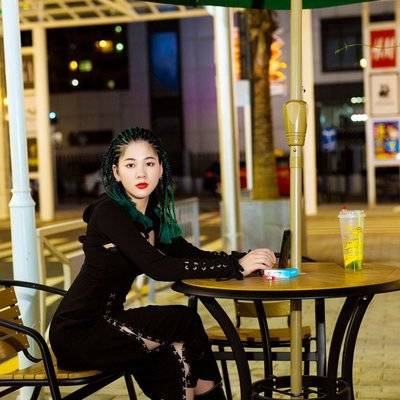 夜景模特
