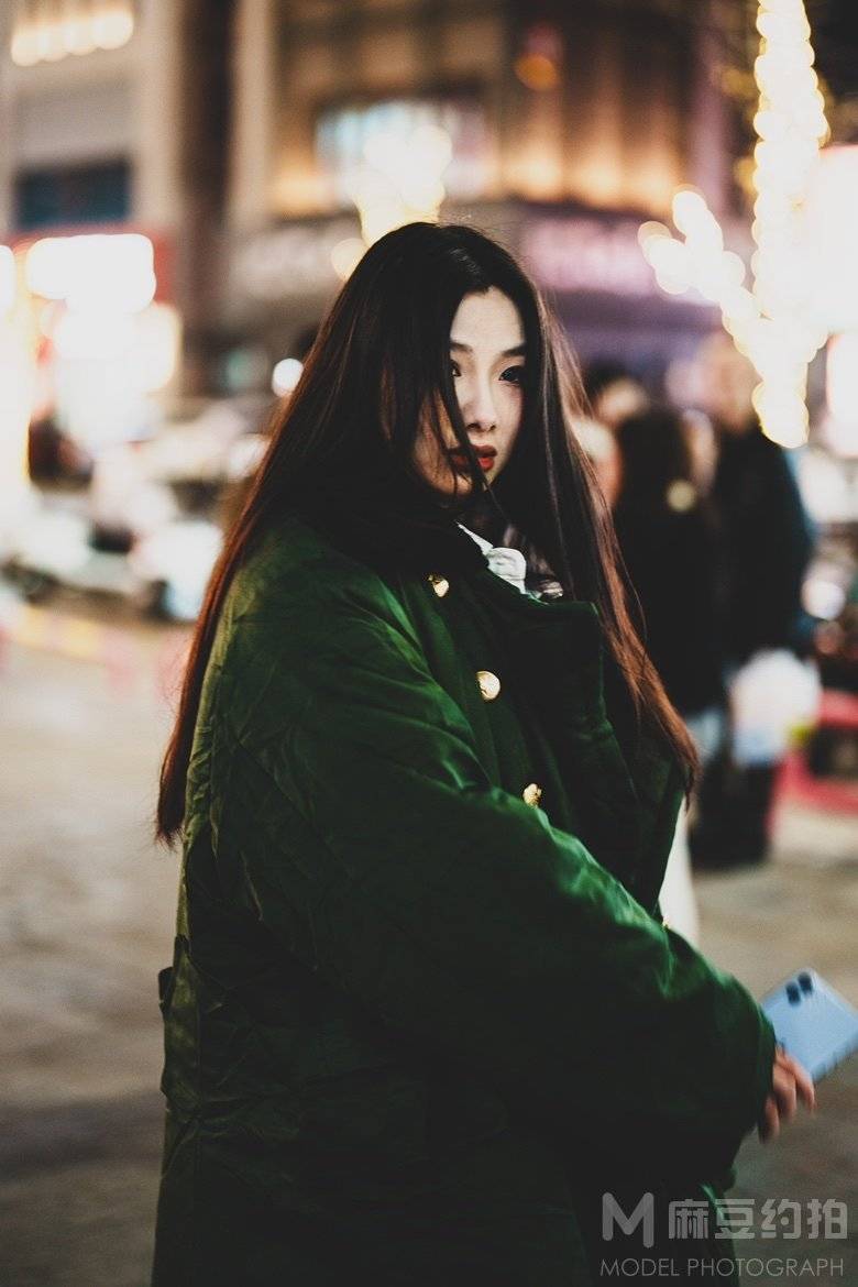 夜景模特