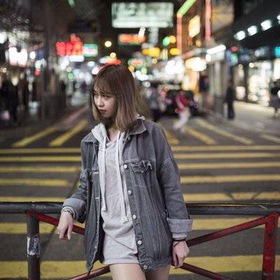夜景模特